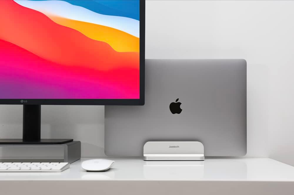 Aluminum Laptop Stand, Sturdy and Adjustable, Compatible with Apple MacBook Pro/Air, Mac Mini, iPad Pro, Silver - Image 7