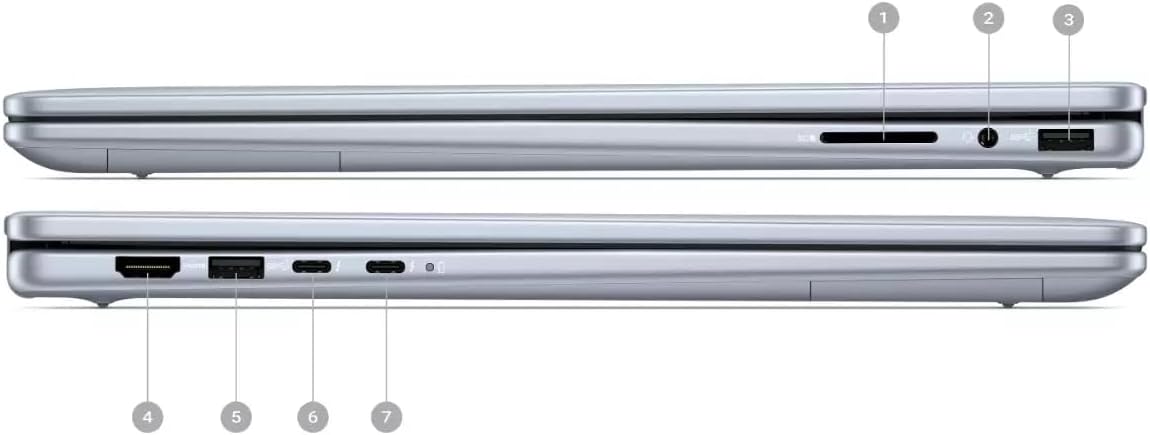 Dell inspiron 16 2 in 1 Laptop, 16" FHD+ Touch Screen Business Laptop, Intel Ultra 5 Processor, 16GB LPDDR5X, 1TB SSD, Backlit Keyboard, Ice Blue, 32GB USB Flash Drive, Windows 11 Pro, Accessories - Image 10