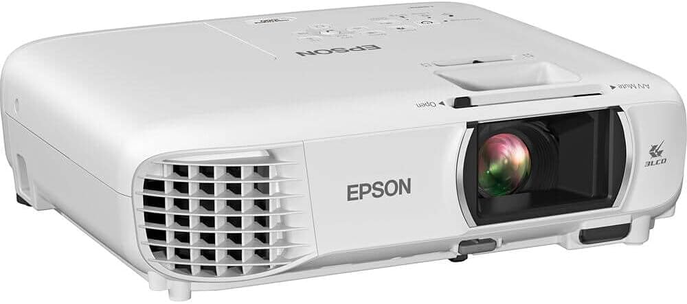 Epson Home Cinema 1080 3-chip 3LCD 1080p Projector, 3400 lumens Color & White Brightness, Streaming/Gaming/Home Theater, Built-in Speaker, Auto Picture Skew, 16,000:1 Contrast, Dual HDMI-White, Medium - Image 2
