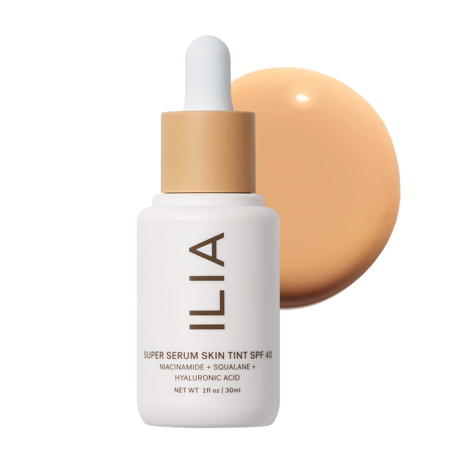 ILIA - Super Serum Skin Tint SPF 40 | Non-Comedogenic, Vegan, LIghtweight to Help Against Blue Light, + Pollution while Hydrating, Smoothing, + Refining (Shela ST8, 1 fl oz | 30 ml) - Image 2