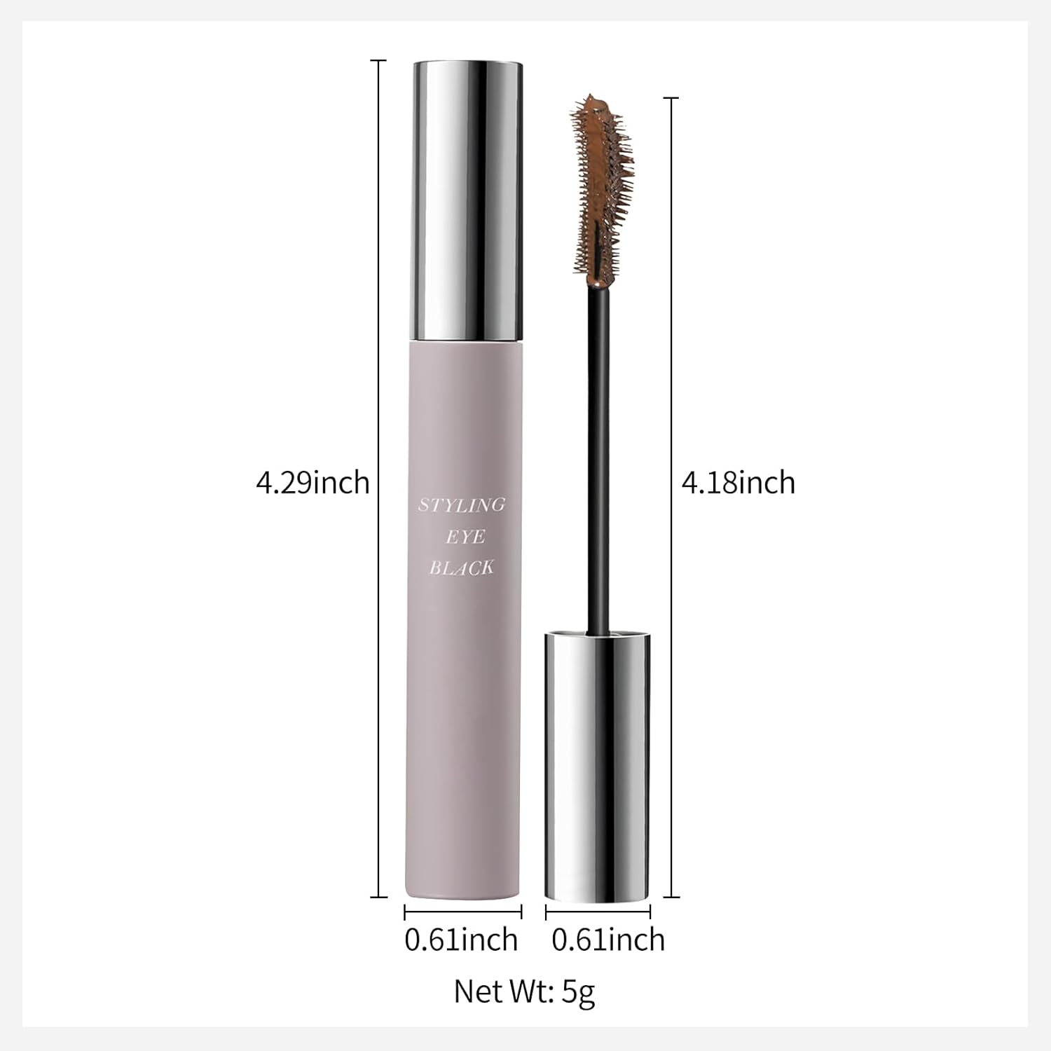 Erinde Brown Mascara for Older Women 60 Plus, Extreme Length and Volume Waterproof Mascara for Mature Women, No Clumps, Long-Wearing, Hypoallergenic Mascara For Sensitive Eyes - Image 8