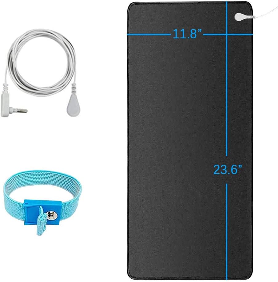 Universal Grounding Mat - Comfortable PU Pad for Anxiety Relief, Pain, Fatigue - Healthy Balance for Computer, Bedroom, Living Room, Office - 15FT Cord Included - Image 2