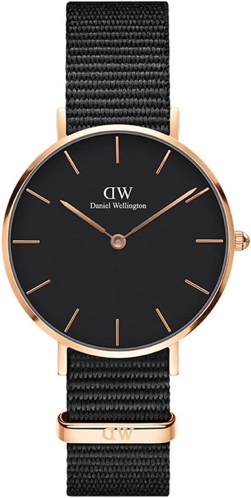 Daniel Wellington Petite Cornwall 32mm Women's Watch, Fabric (Polyester) Rose Gold Watch for Women - Image 2