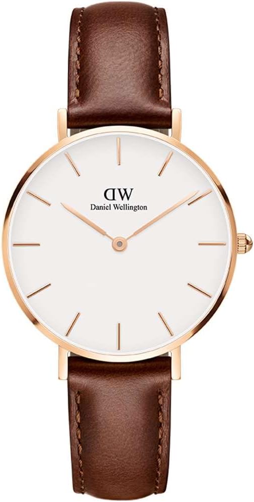 Daniel Wellington Petite St Mawes Watch, Italian Brown Leather Band - Image 2