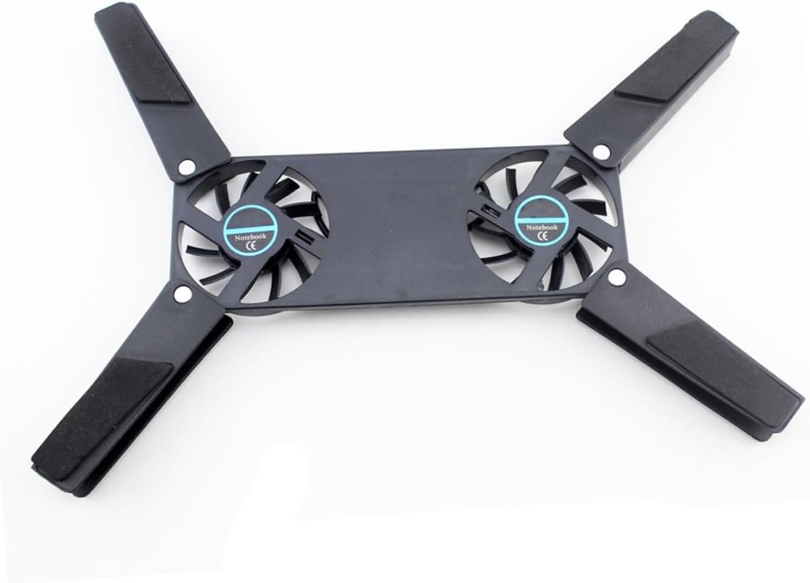 2pcs Laptop Cooling Pad Dual Fans Powered Notebook Cooler Folding Design Ventilated Support Stand Pad for Laptops - Image 9