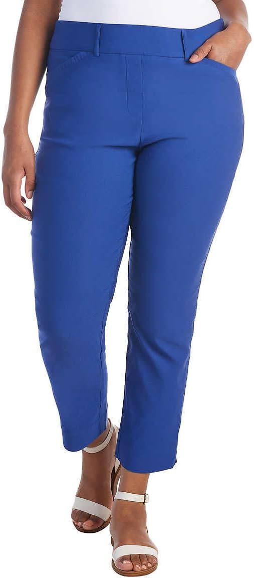 Hilary Radley Women Mid-Rise Stretch Pull-On Ankle Pant - Image 5
