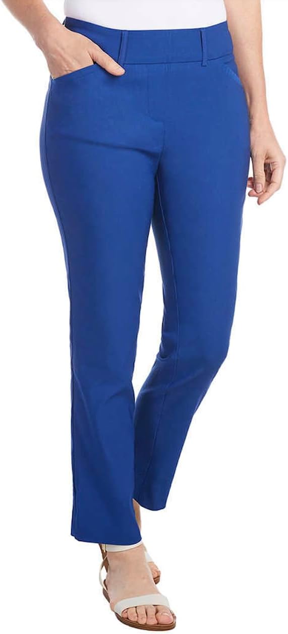 Hilary Radley Women Mid-Rise Stretch Pull-On Ankle Pant - Image 2
