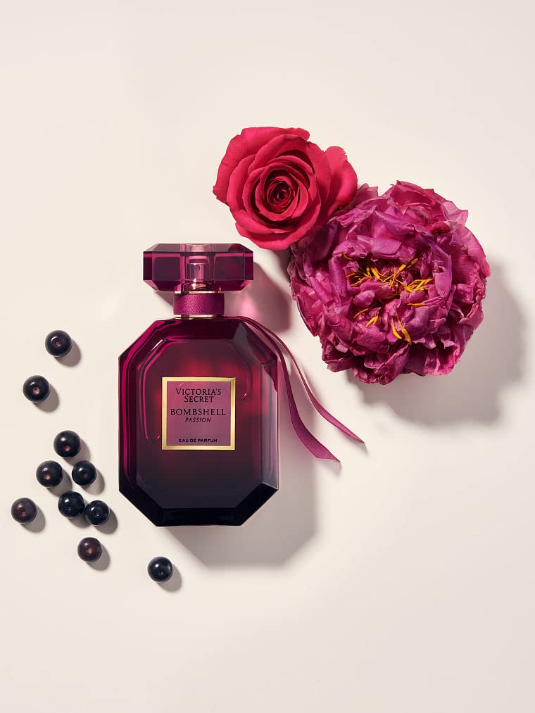 Victoria's Secret Bombshell Passion Eau de Parfum, Notes of Sparkling Cassis, Queen Peony & Fuchsia Rose, Perfumes for Women (1.7 oz) - Image 5