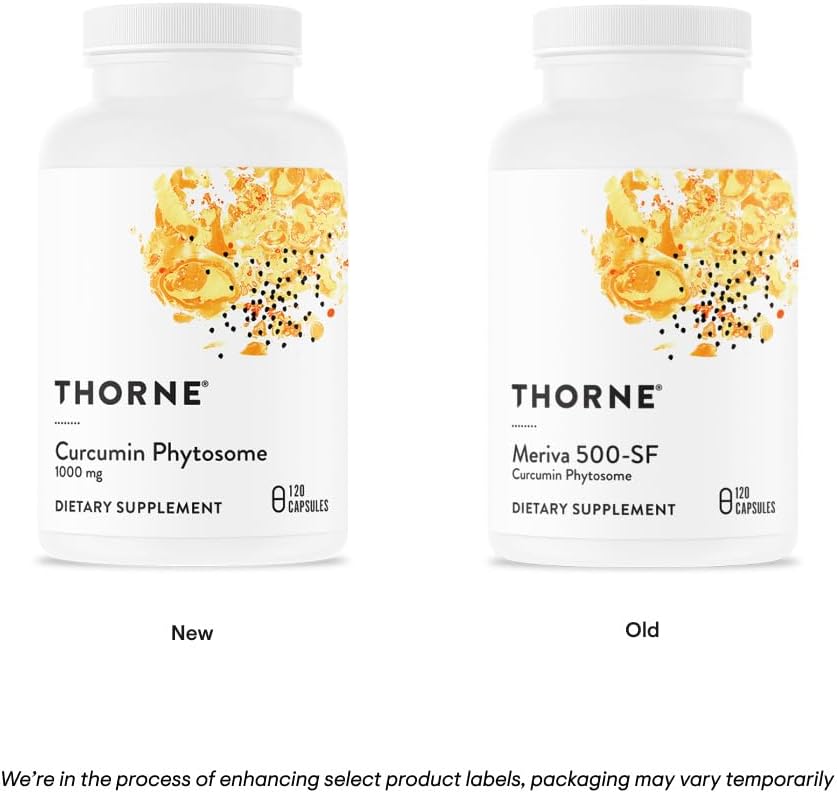 THORNE Curcumin Phytosome 1000 mg (Meriva) - Clinically Studied, High Absorption - Supports Health in Joints, Muscles, GI Tract, Liver, and Brain* - 120 Capsules - 60 Servings - Image 4