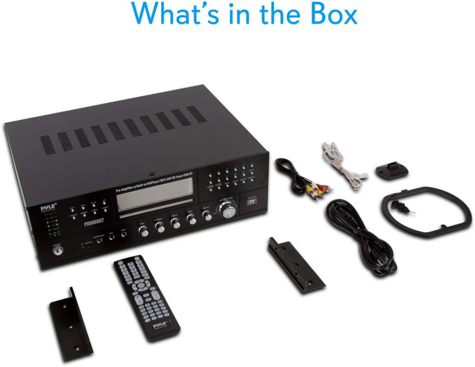 Pyle Home Theater Bluetooth Amplifier Receiver - 4 Channel 3000 Watt Stereo Speaker Home Audio Amplifier Receiver w/Radio, USB, 2 Microphone w/Echo, CD DVD Player, LCD, Rack Mount - PD3000BT.5 - Image 8