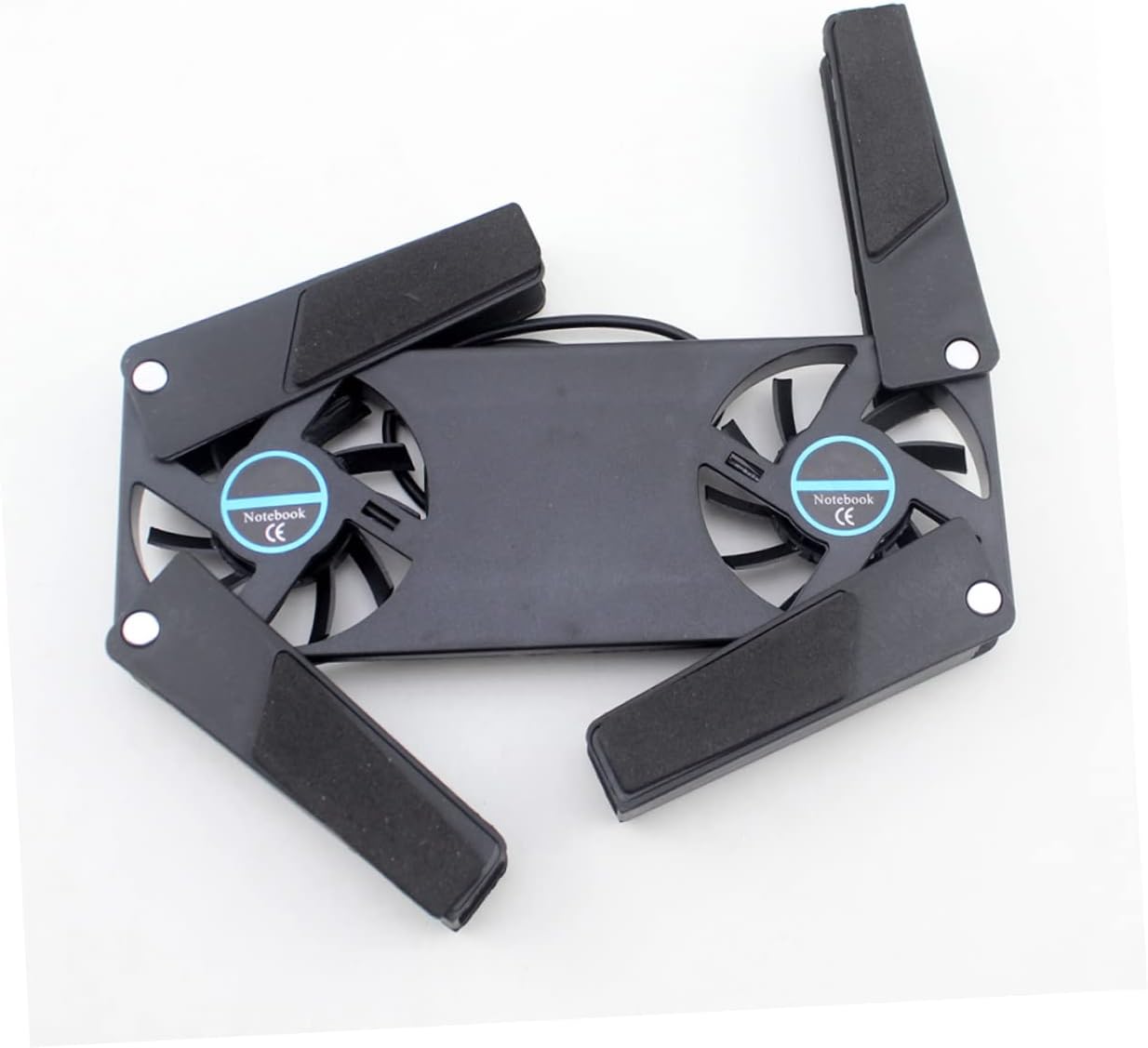 2pcs Laptop Cooling Pad Dual Fans Powered Notebook Cooler Folding Design Ventilated Support Stand Pad for Laptops - Image 4