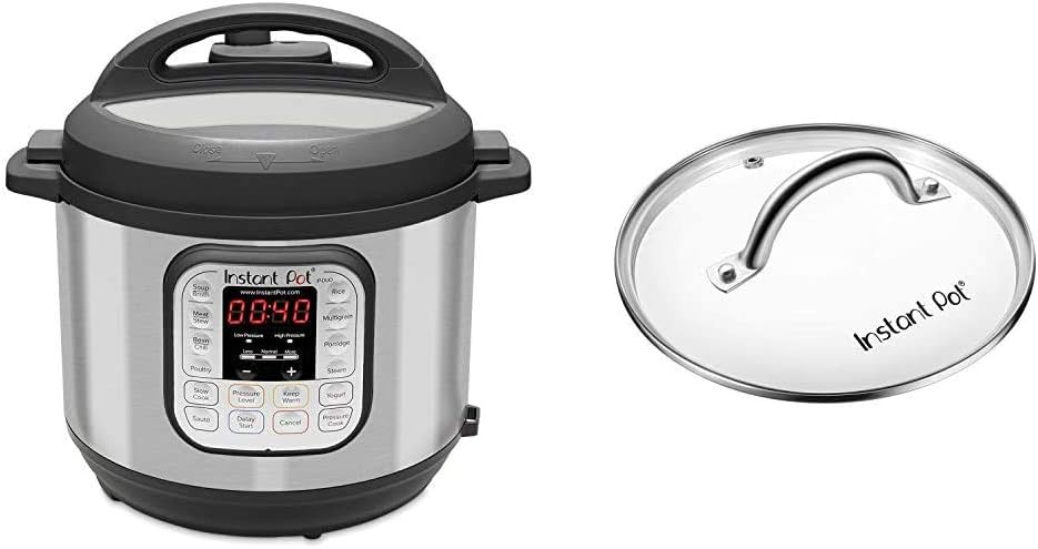 Instant Pot Duo 7-in-1 Electric Pressure Cooker, Sterilizer, Slow Cooker, Rice Cooker, Steamer, Saute, Yogurt Maker, and Warmer, 8 Quart, 14 One-Touch Programs & 8 Quart Glass Lid - Image 2
