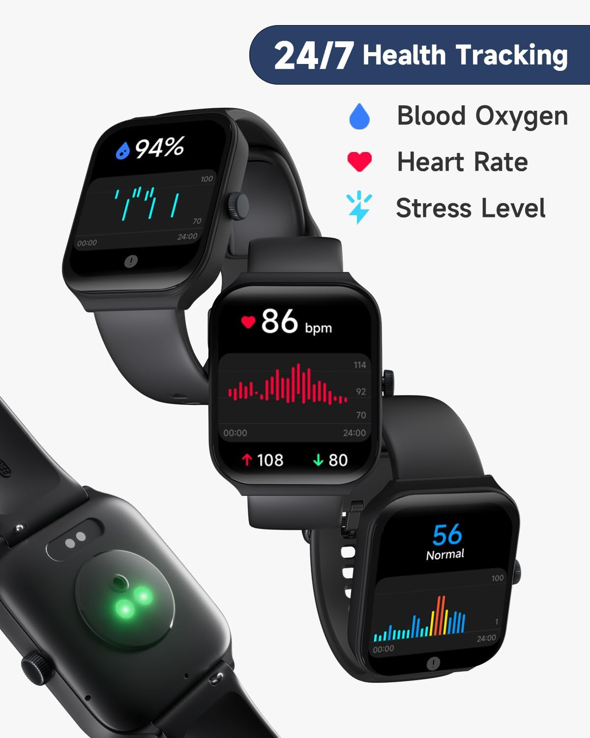 Smart Watch for Men Women Alexa Built-in, 1.95" Fitness Tracker with Answer/Make Calls, IP68 Waterproof/Heart Rate/Sleep Tracker/100 Sports, Fitness Watch Compatible Android iOS - Image 4
