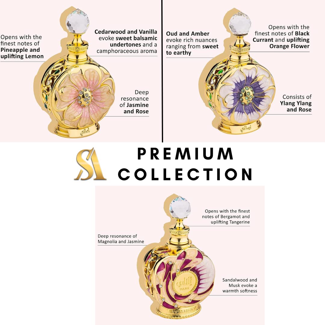 Swiss Arabian Layali,Yulali, & Amaali concentrated perfume oils 15ML (0.5Oz). (ORIENTAL COLLECTION) - Image 4
