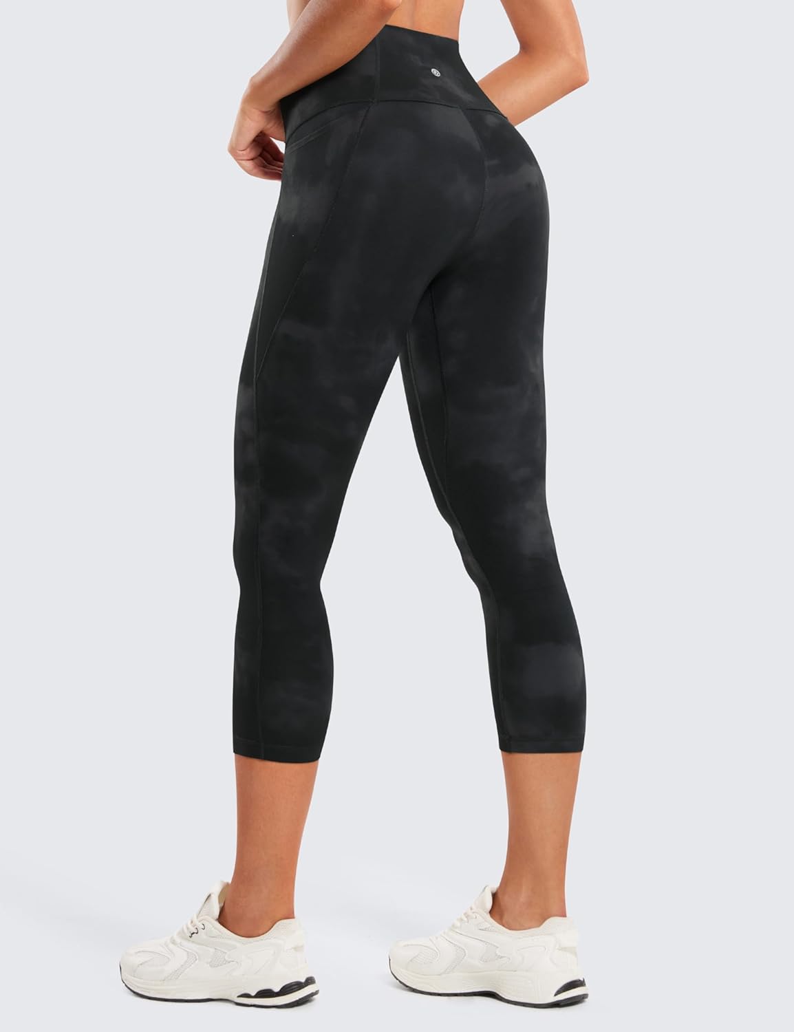 CRZ YOGA Womens Butterluxe Workout Capri Leggings with Pockets 21 Inches - High Waisted Gym Athletic Crop Yoga - Image 3