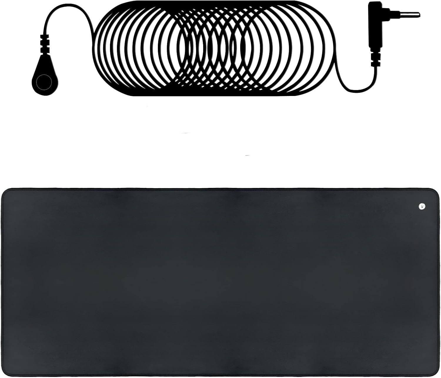 Grounding Mat (26.7 x 10 Inch) with 15ft Grounding Cord, Ground Foot Mats, Computer Mat, Sleep Mat, Pet,Soft & Conductive - Image 2
