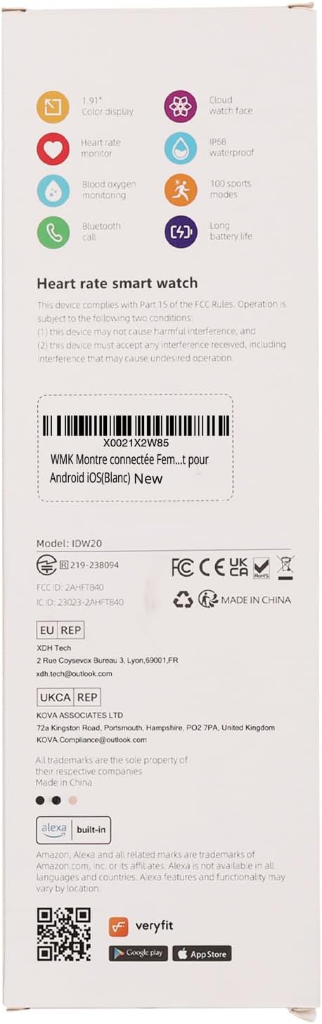 Smart Watch for Android iOS Phones, 1.91’’ HD Display Smartwatch for Women Men Built-in Alexa(Answer/Make Calls), Fitness&Sleep Tracker, Heart Rate Monitor, 115+ Activity Mode - Image 10