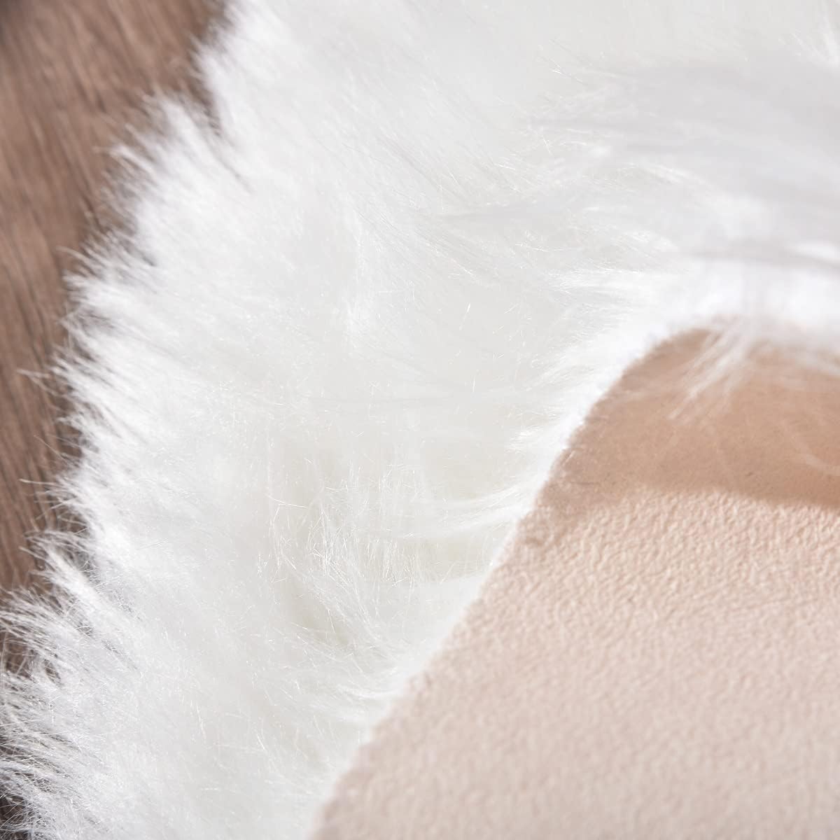 White Faux Sheepskin Fuzzy Fur Rugs for Bedroom Small Machine Washable Fluffy Area Rugs for Living Room 2x4 Shag Nursery Rug - Image 5