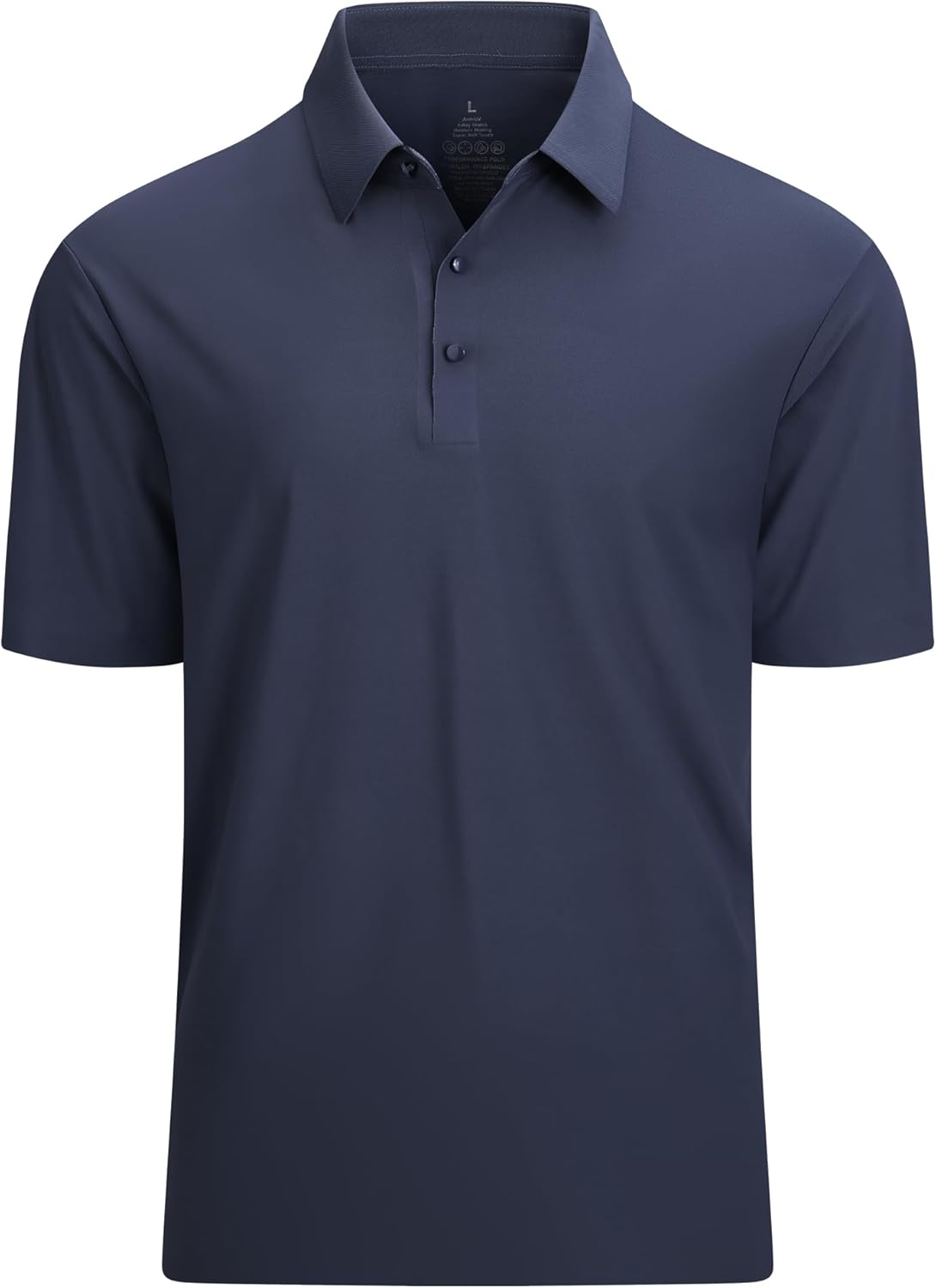 Alex Vando Mens Seamless Golf Shirt Moisture Wicking Quick-Dry Tailored Fit Polo Shirts - Image 2