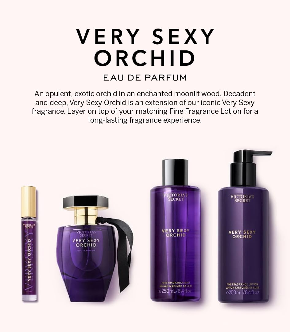 Victoria's Secret Very Sexy Orchid Eau de Parfum, Notes of Blackcurrant, Orris Woods & Sheer Patchouli, Perfumes for Women (3.4 oz) - Image 6