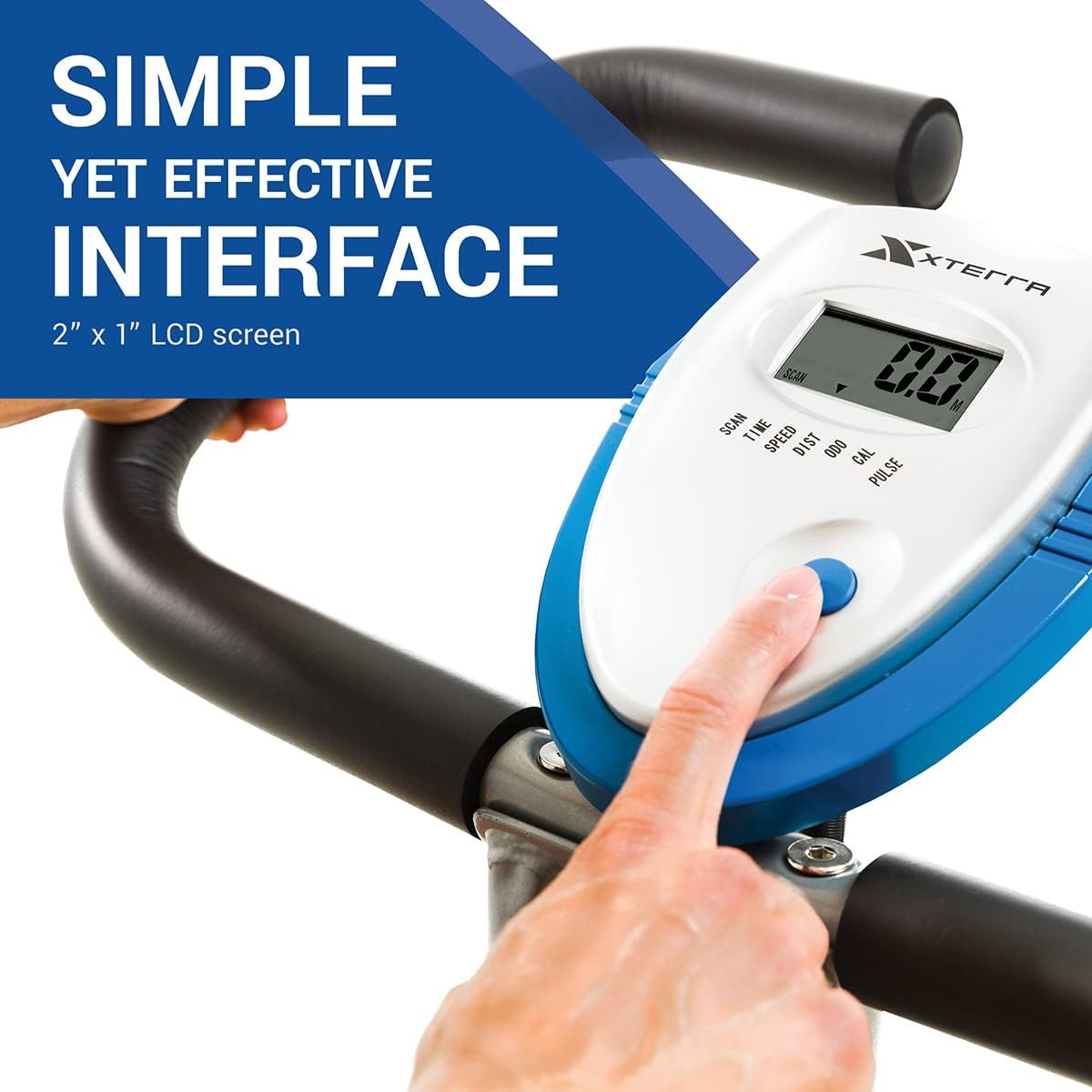 XTERRA Fitness Folding Exercise Bike, 225 LB Weight Capacity - Image 4