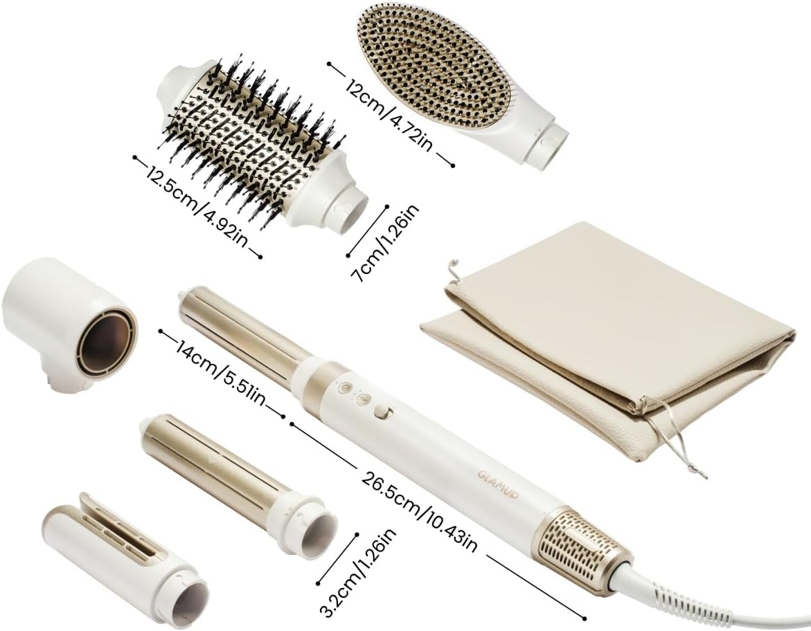 6-in-1 Air Wrap Multi Hair Styler - Advanced High-Speed Dryer & Auto Curler, Tight Grip, Fast Drying, No Heat Damage, Styling System Set - Image 8