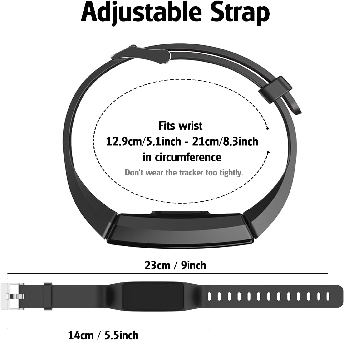 ZURURU Replacement Bands Y39 Fitness Tracker - Image 7