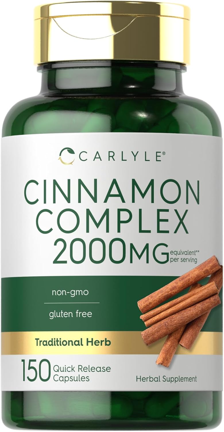 Carlyle Ceylon Cinnamon Complex with Gymnema and Mulberry | 150 Capsules | Non-GMO, Gluten Free Supplement - Image 2
