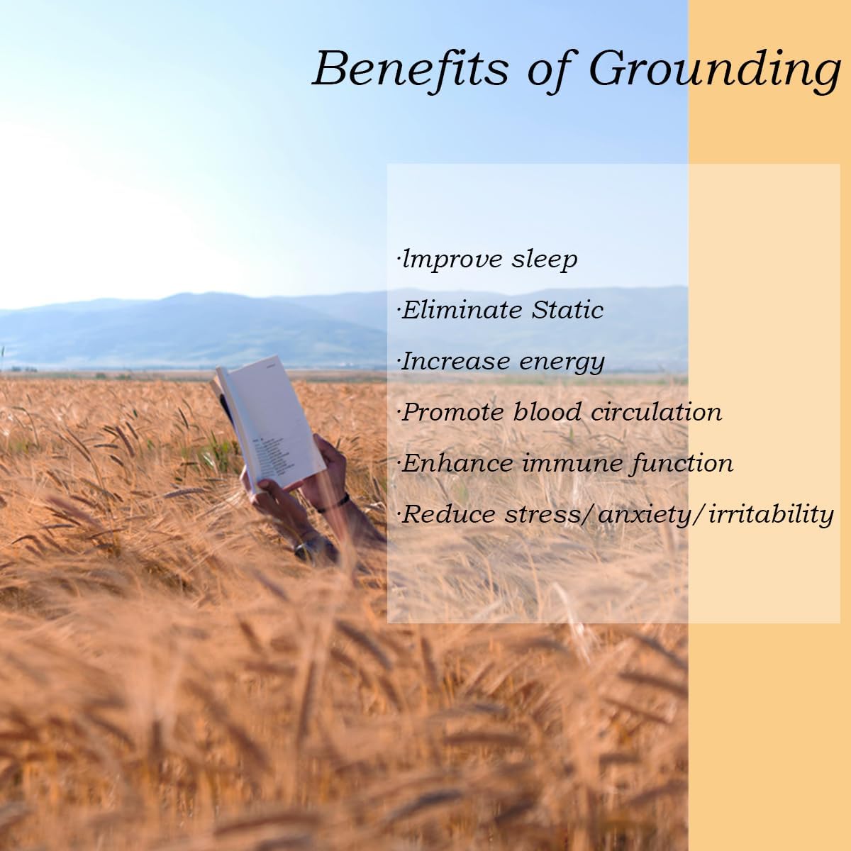 Grounding Mat 23.6x35.4 In Grounding Mat for Bed Earth Connected Therapy Balance Body Charge Improve Sleep Grounding Foot Mat - Image 5