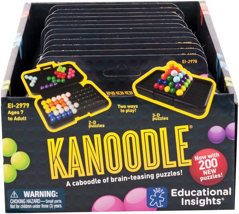 Learning Resources Kanoodle (POP of 12) 3D Brain Teaser Puzzle Game Logic Puzzle Featuring 200 Challenges Gift for Ages 7 8 9 10+ Year Old Kids Boys & Girls - Image 2
