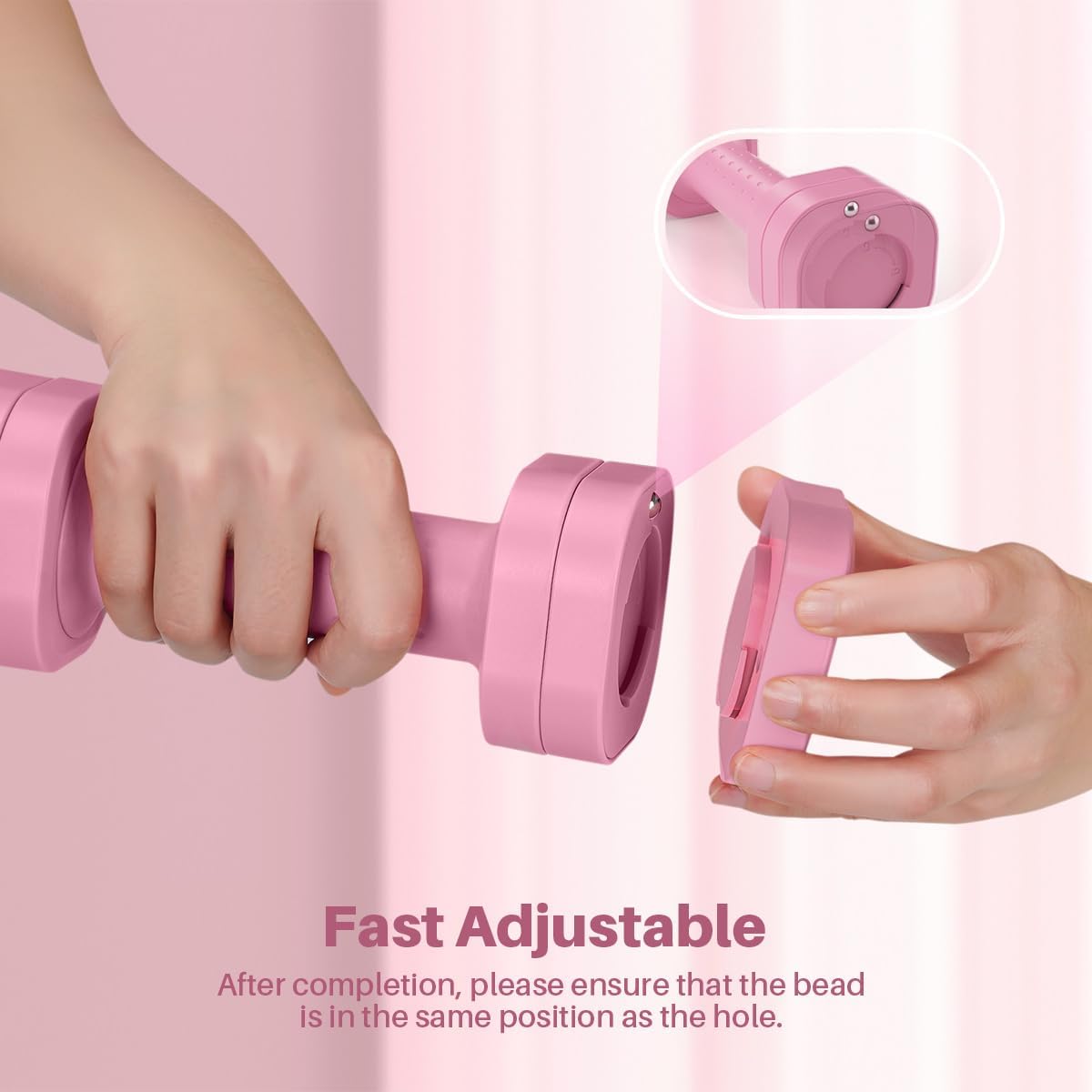 Adjustable Dumbbell Set of 2, 4 in 1 Free Weights Dumbbells Set for Women, Hand Weights for Women at Home, Each 2lb 3lb 4lb 5lb with TPU Soft Rubber Handle for Home Gym Exercise Training - Image 5