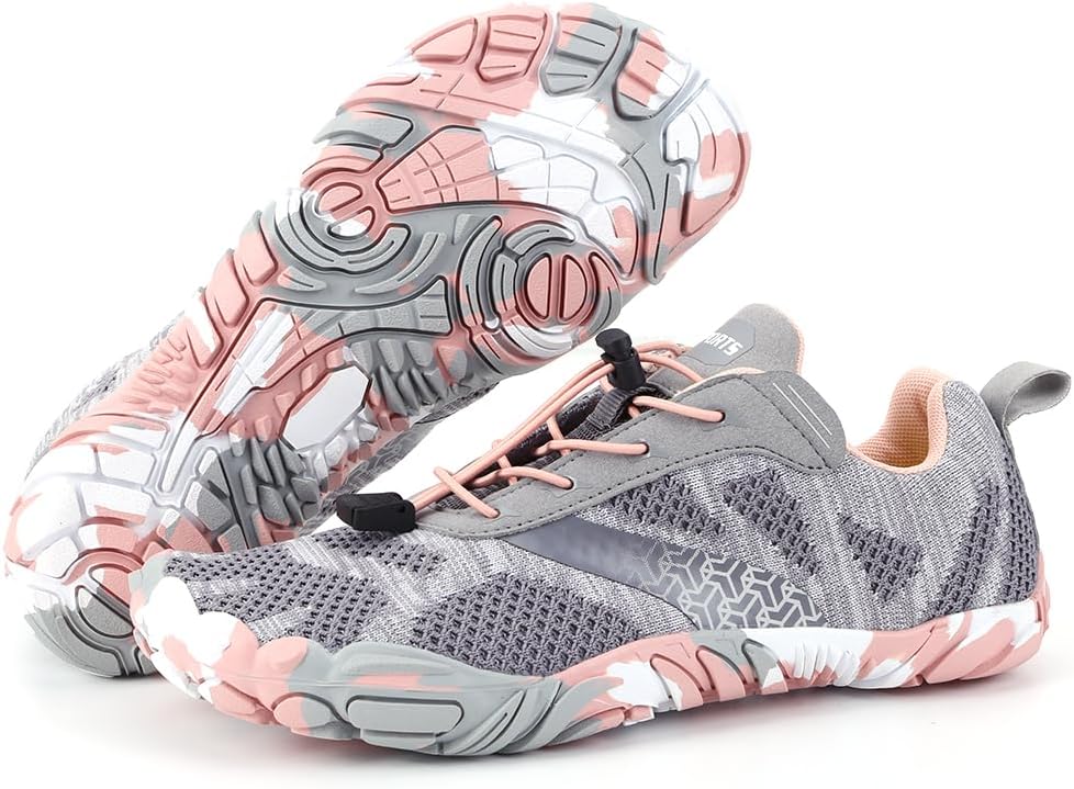 Hike Barefoot Shoes Women Men Non-Slip Healthy Barefoot Shoes Womens Mens Breathable Fashion Trail Rnning Hiking Shoe Womens Mens Wide Toe Zero Drop Shoe - Image 2
