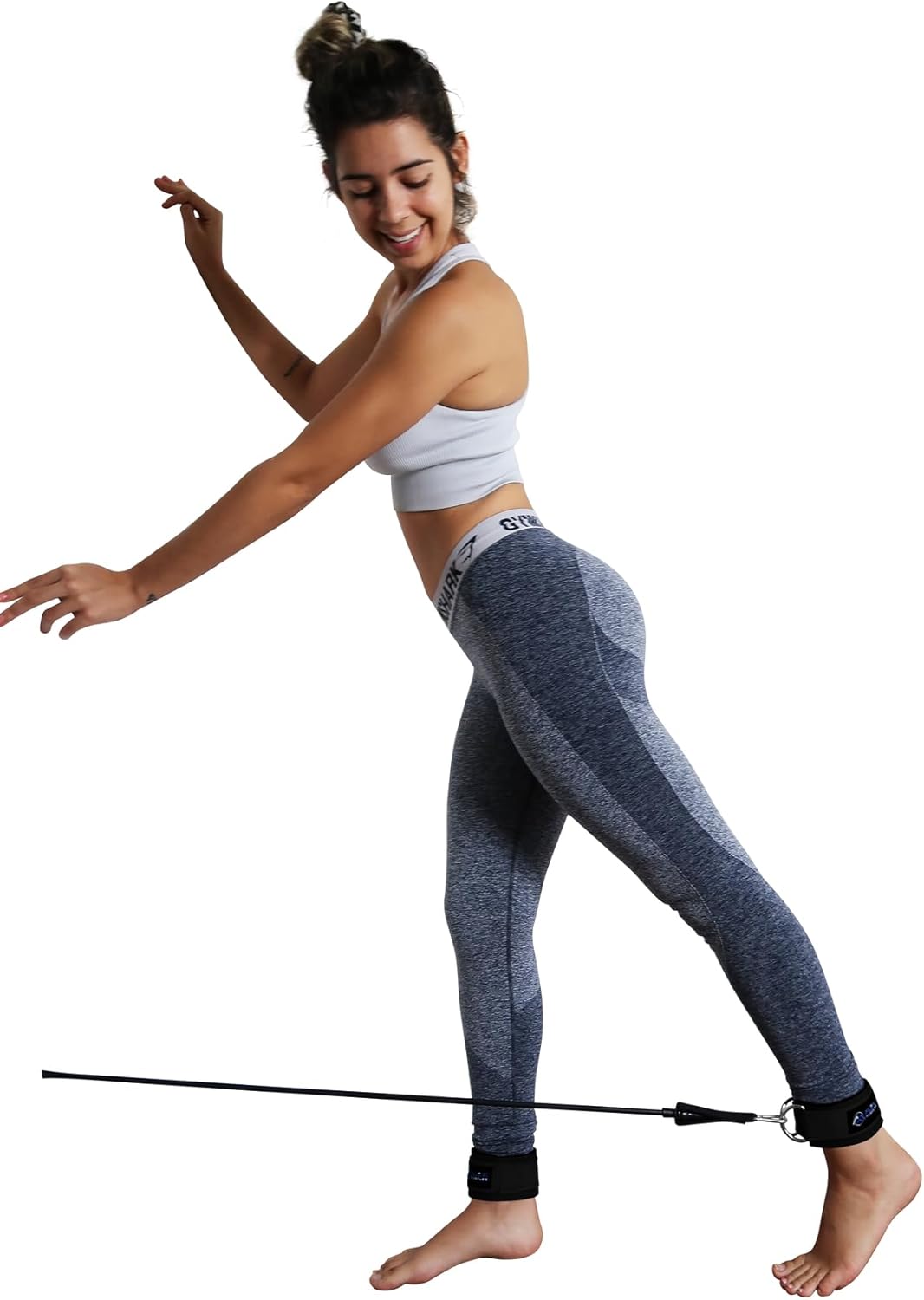 Resistance Bands with Ankle Cuffs for Leg, Glute, and Hip Workouts - Perfect for Kickbacks, Strength Training, and Home Gym Exercises - Fitness Bands for Women. - Image 6