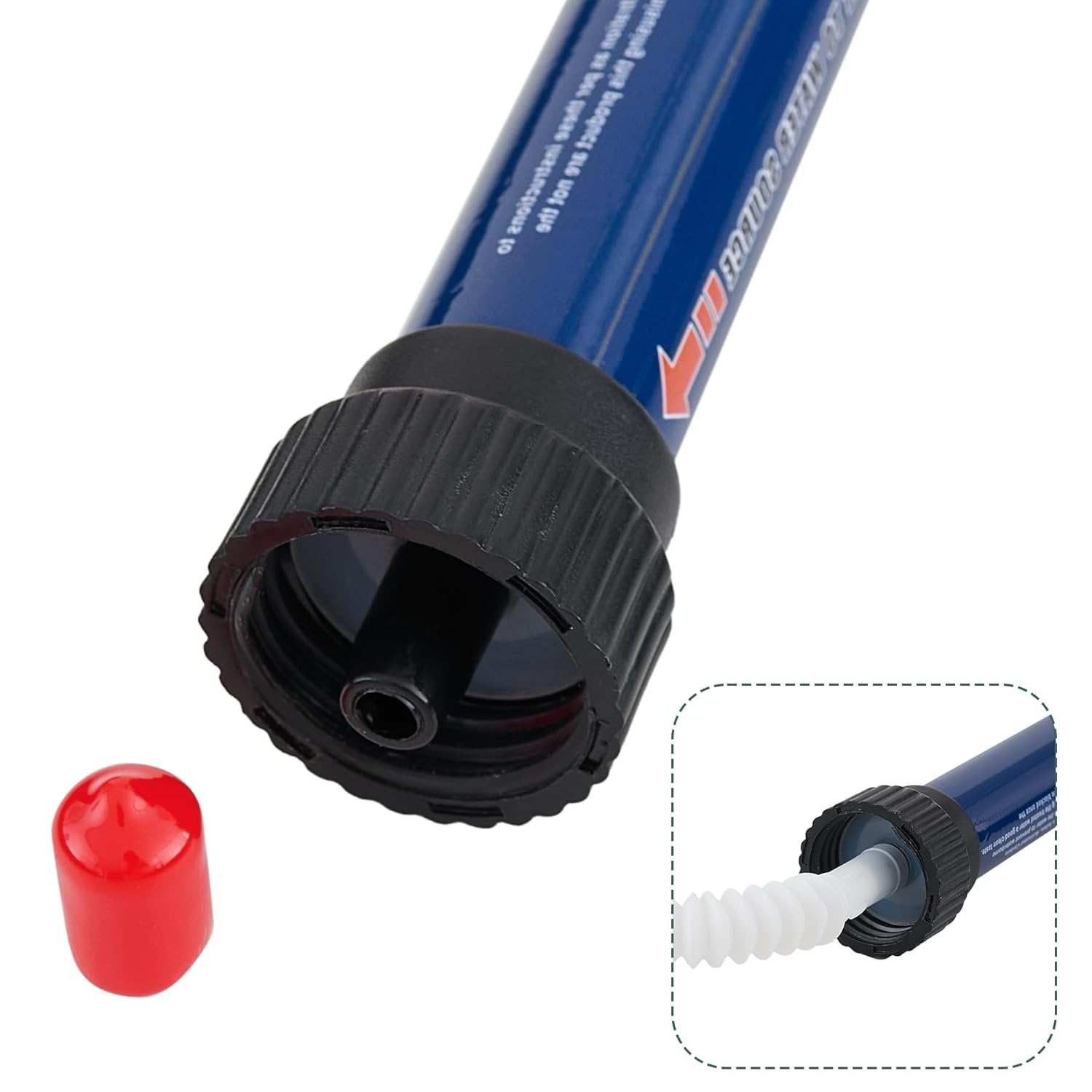 Navy Blue 2 Pack Water Filter Straw Outdoor Portable Personal Water Filter Straw Water Purifier Survival Gear and Equipment for Hiking Camping Travel and Emergency - Image 8