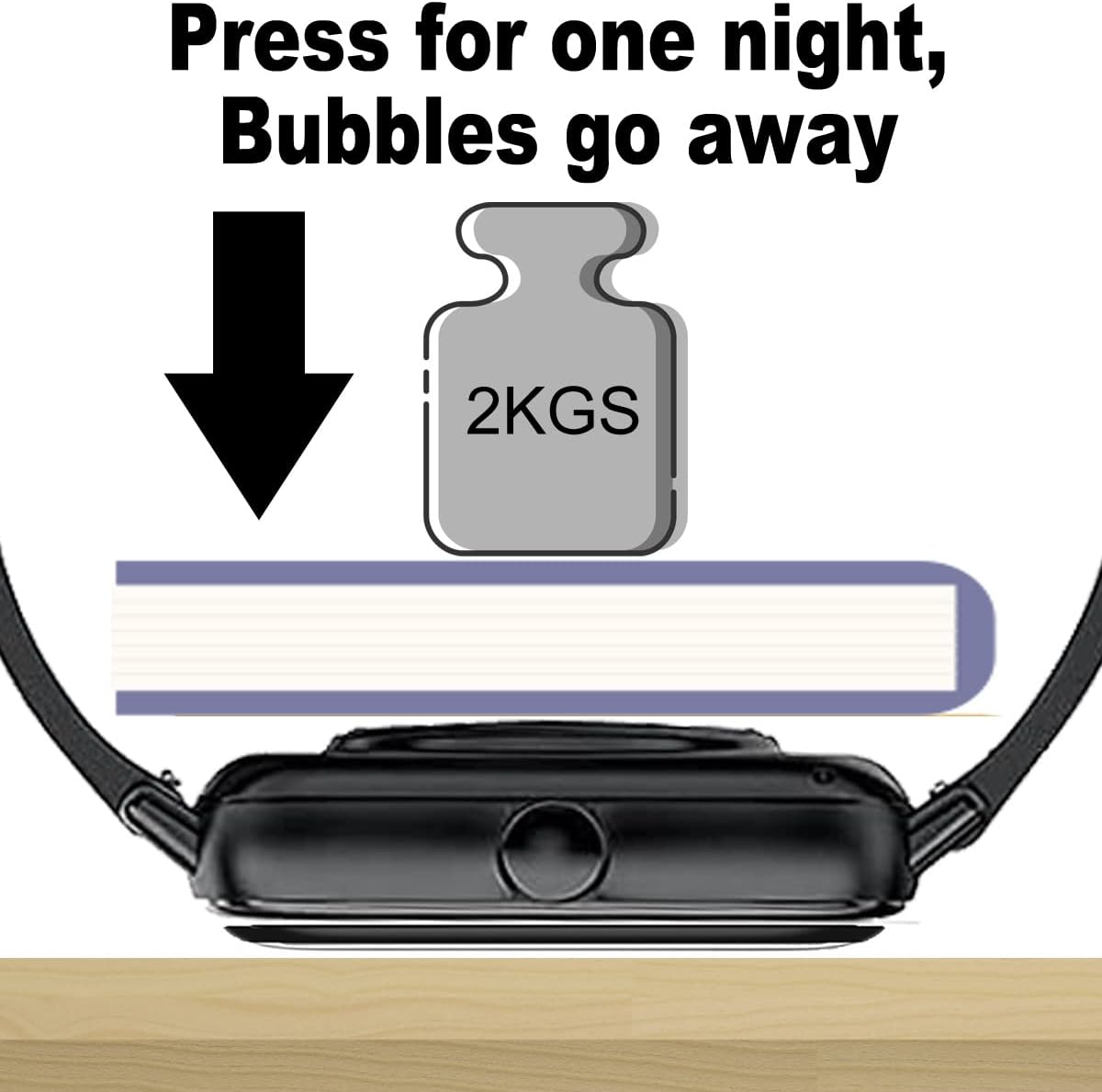 3D Screen Protector Compatible with Hwagol G20 Jyoupro 1.85” Smart Watch (Answer/Make Calls) - Image 3