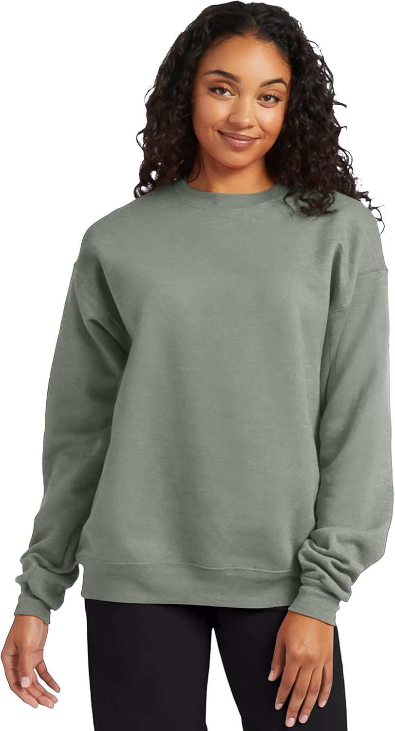 Hanes Men's EcoSmart Fleece, Pullover Crewneck Sweatshirt, 1 or 2 Pack - Image 4