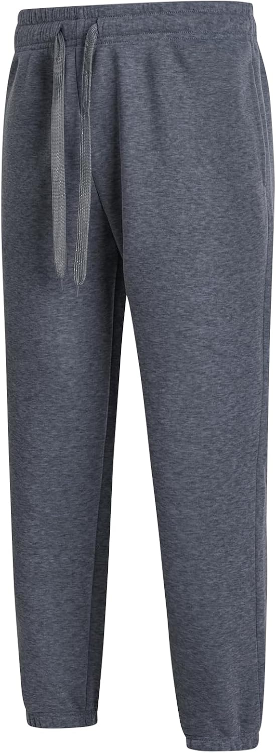 3 Pack of Jogger Mens Fleece Active Athletic Workout Sweatpants for Men Elastic Waist Drawstring - Image 4