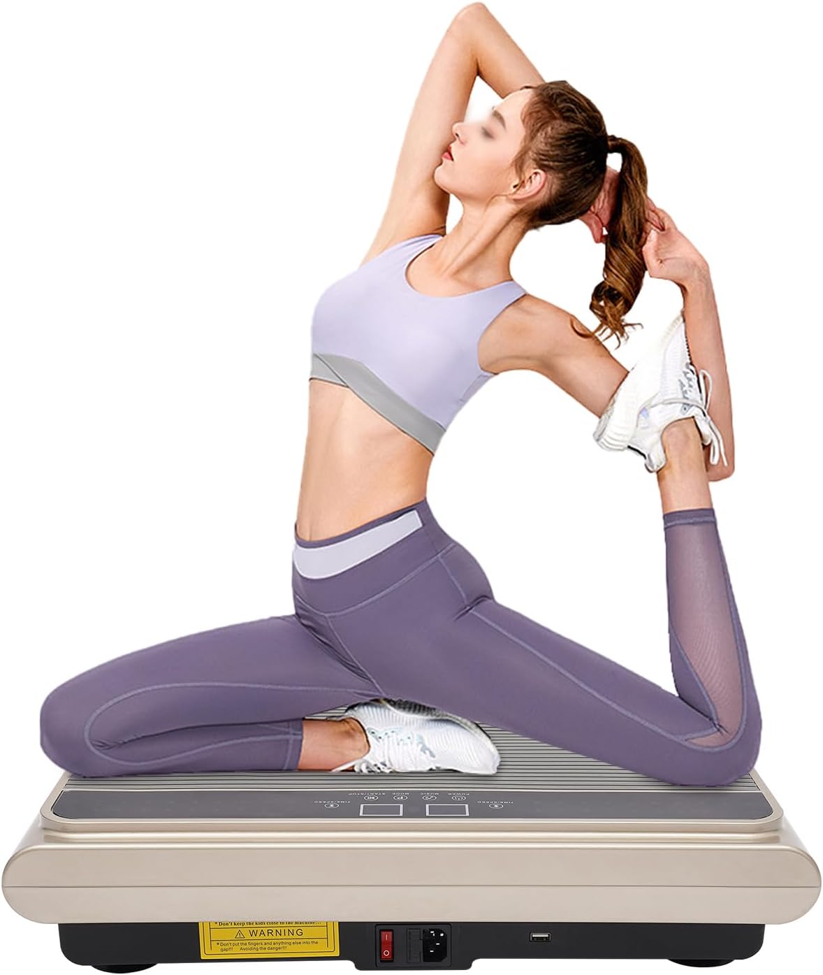 Vibration Plate Exercise Machine, Whole Body Workout Vibration Fitness Platform, Home Training Equipment for Weight Loss and Toning, Body Exercise Platform with 99 Levels - Image 2