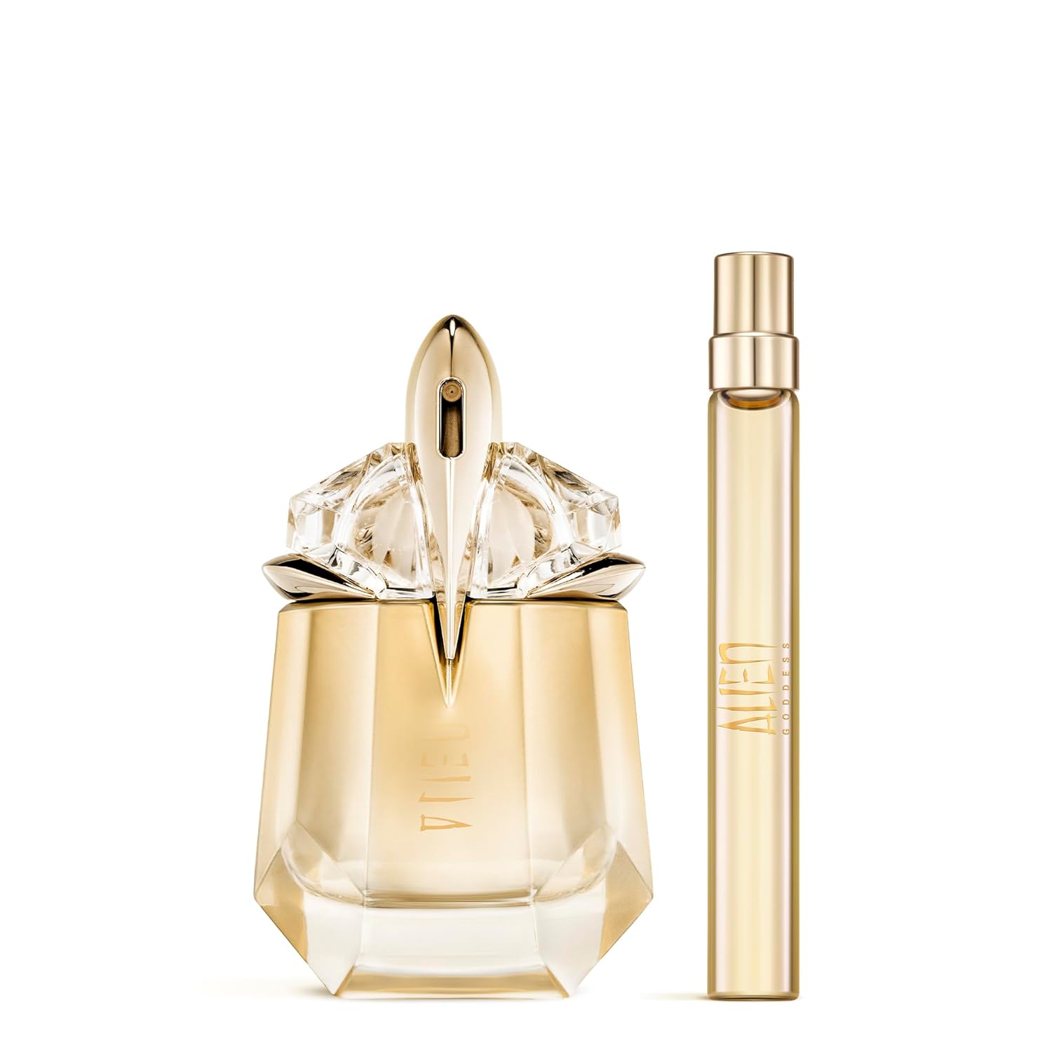Mugler Alien Goddess Eau de Parfum - Women's Fragrance Set - Floral & Woody - With Bergamot, Jasmine, and Vanilla - Full Size, 1 Fl Oz & Travel Size, 0.33 Fl Oz - Image 2