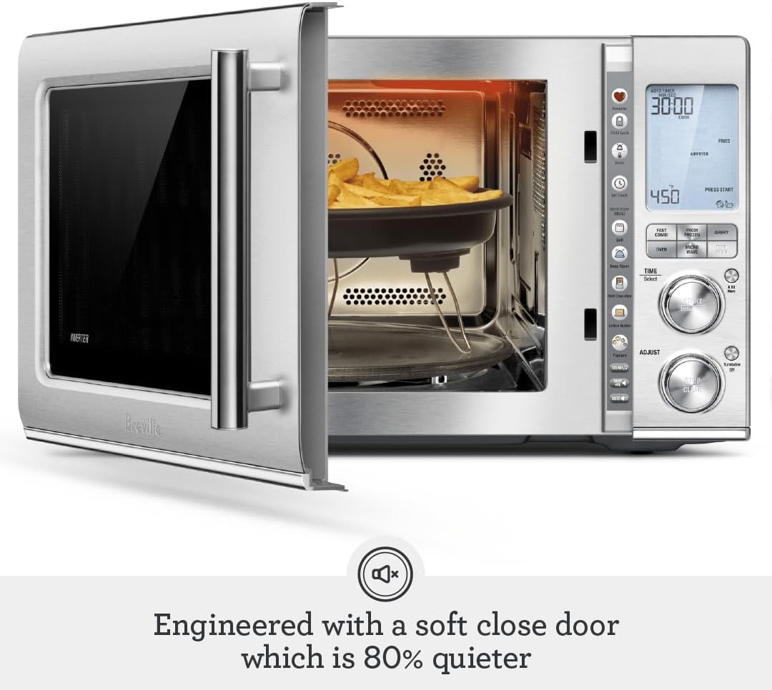 Breville BMO870BST1BUS1 Combi Wave 3-in-1 Microwave, Air Fryer and Convection Oven, Black Stainless Steel - Image 6