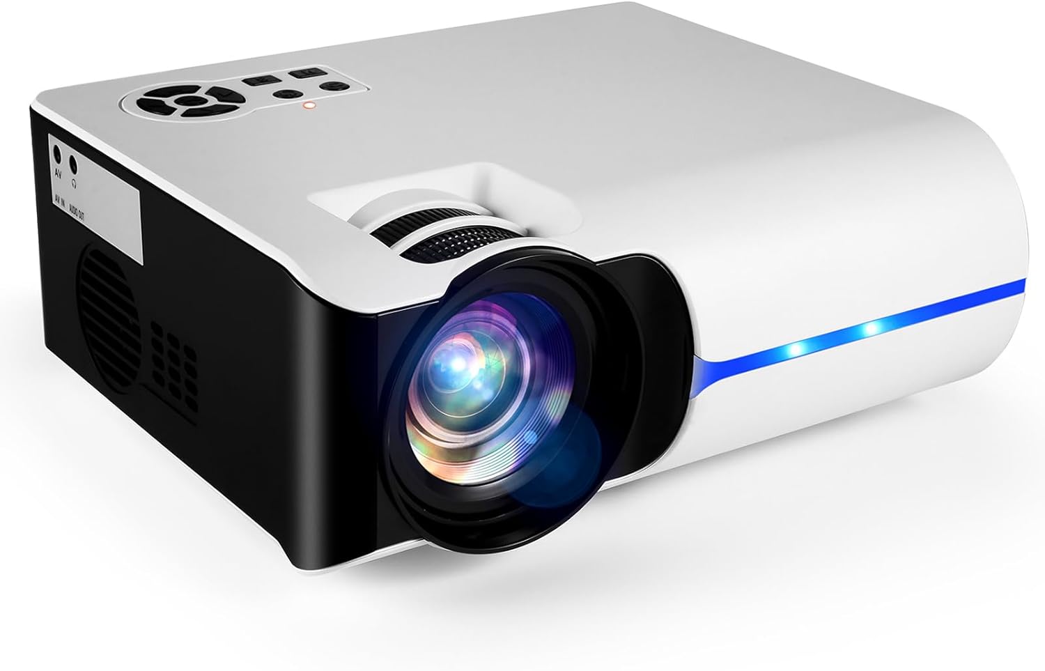 Smart HD Projector with 5G WIFI and Bluetooth, Netflix/Amazn Prime Video Certified, Dolby Audio, Outdoor Projector, 200-inch Zoom Home Theater Projector, Compatible with TV Stick, iOS, Android - Image 2