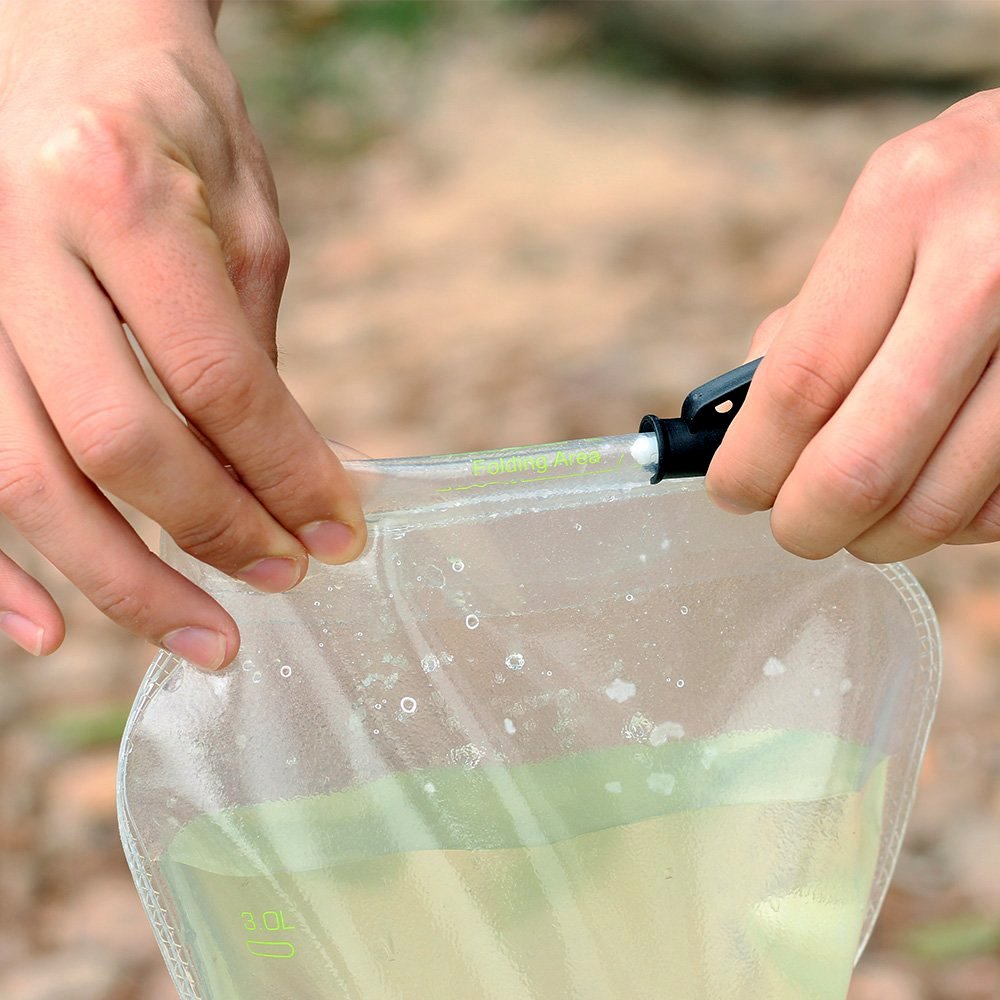 miniwell Gravity Water Filter Straw Ultralight Versatile Hiker Water Filter Optional Accessories. TUV Proven Emergency Kit Hurricane Storm Supplies. (Water Filter with Water Reservoir) - Image 7