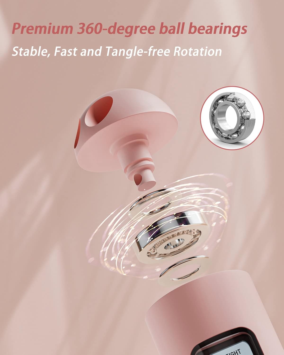 YOTTOY Cordless Jump Rope with Counter - Ropeless Jump Rope 2 In 1 with Large Cordless Ball-Weighted Jump Rope for Women with LCD Display - Image 5