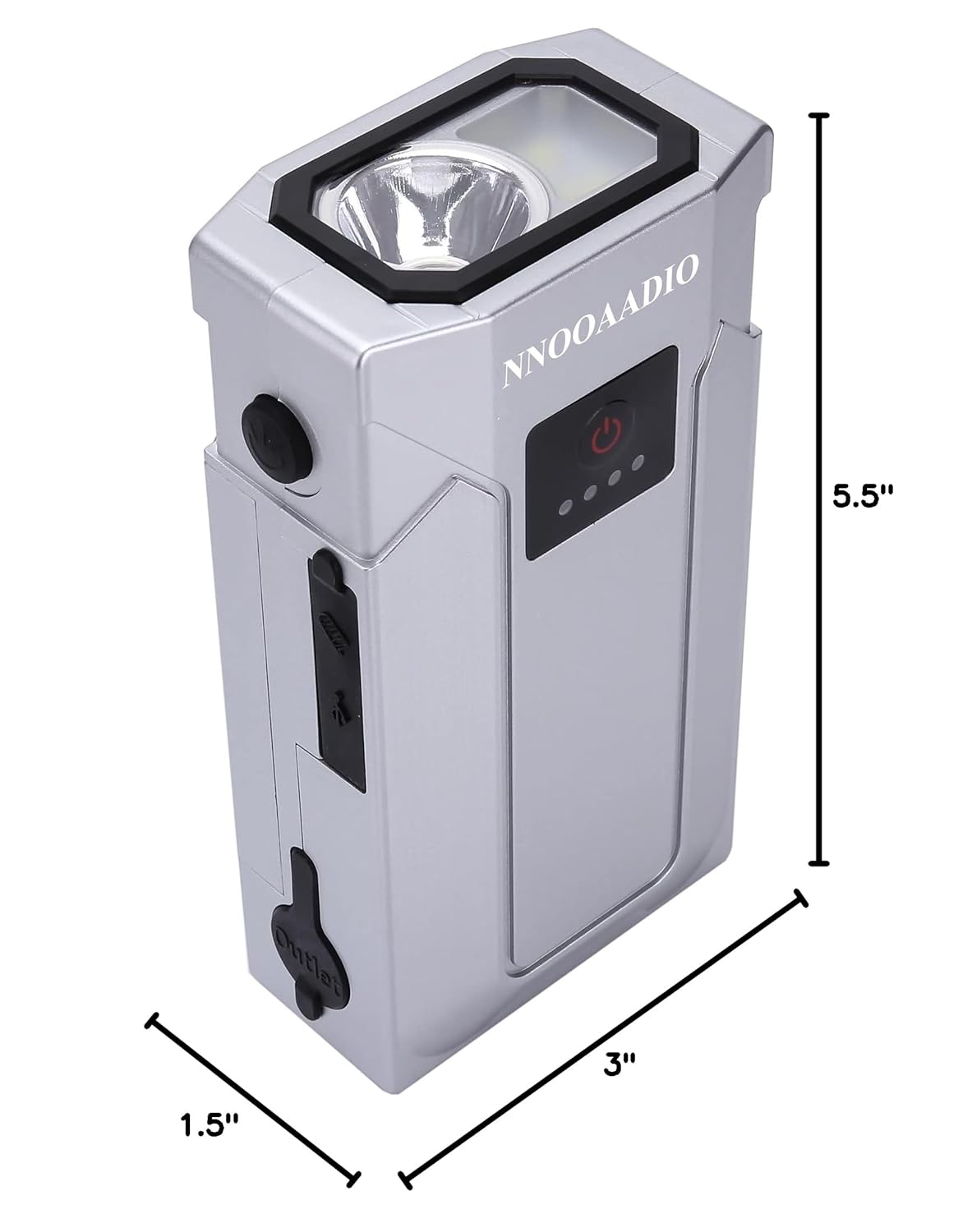 Mini Emergency Water Pump (1000ml/min) Compatible with Membrane Sawyer LifeStraw Personal Water Filter for Hiking, Built-in 2000mAh Power Bank, 3-Speed Adjustable Flashlight & SOS Signal Light, IPX3 - Image 9