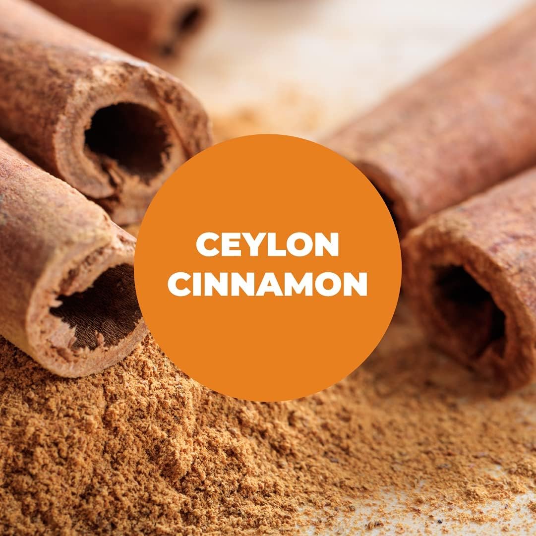 Me First Living Ceylon Cinnamon 1000mg, 100% Certified Organic Ceylon Cinnamon, Non-GMO, True Cinnamon, Metabolism Support, Antioxidant - 60 Tablets - Image 4