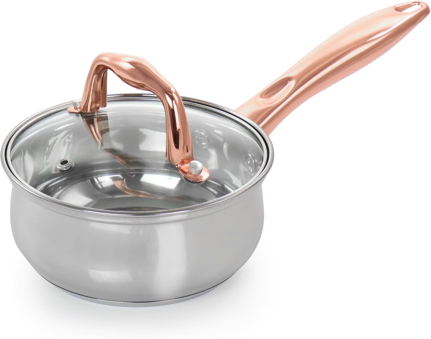 Gibson Home Bransonville 8 Piece Stainless Steel Cookware Set in Chrome and Bronze - Image 7