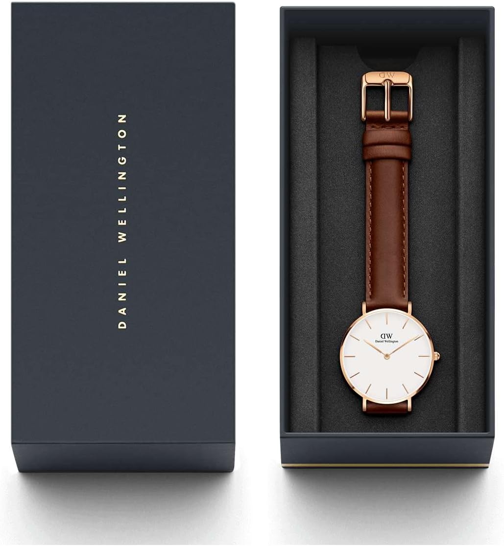 Daniel Wellington Petite St Mawes Watch, Italian Brown Leather Band - Image 7