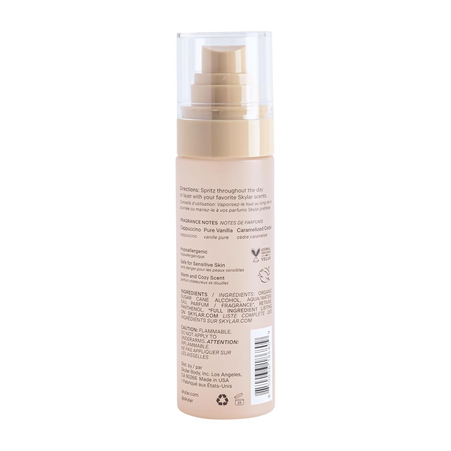 Skylar Vanilla Sky Hair & Body Mist | Hypoallergenic & Clean Fragrance | Vegan, Cruelty Free, and Safe For Sensitive Skin | 80 ML, 2.7 Fl Oz - Image 3