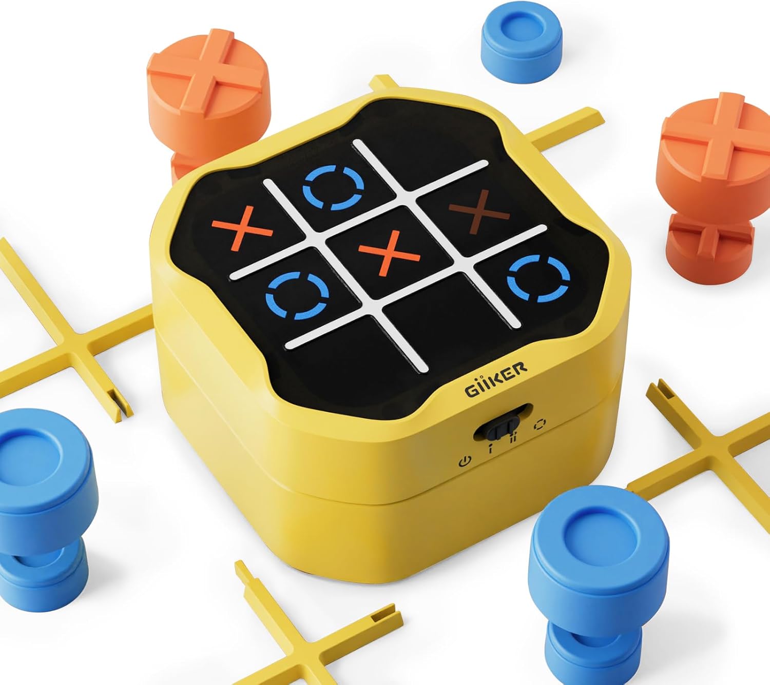 GiiKER Tic Tac Toe Bolt Game, Original 3-in-1 Handheld Puzzle Game Console, Portable Travel Games for Car Ride, Board Games for Kids and Adults, Birthday Gifts for Ages 3+ - Image 2
