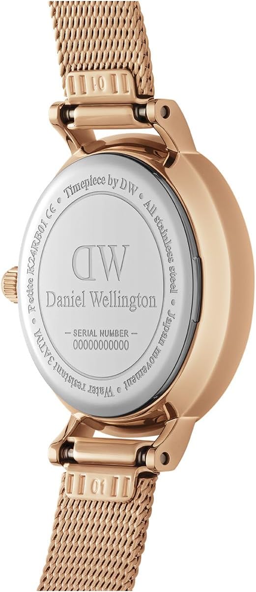 Daniel Wellington Petite Pressed Melrose 24mm Women's Watch, Stainless Steel (316L) Rose Gold Watch for Women - Image 4